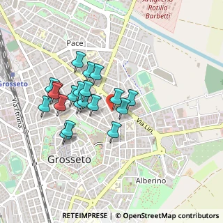 Mappa Piazza Albegna, 58100 Grosseto GR, Italia (0.404)