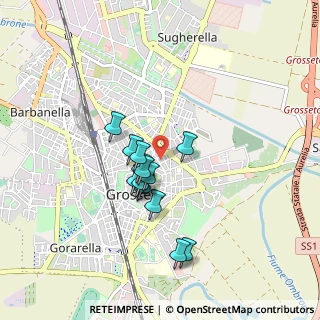 Mappa Via Arno, 58100 Grosseto GR, Italia (0.71214)