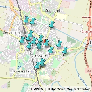 Mappa Via Arno, 58100 Grosseto GR, Italia (0.818)
