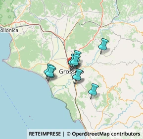 Mappa Via Pola, 58100 Grosseto GR, Italia (7.70273)