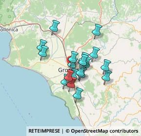 Mappa Via Pola, 58100 Grosseto GR, Italia (10.0645)