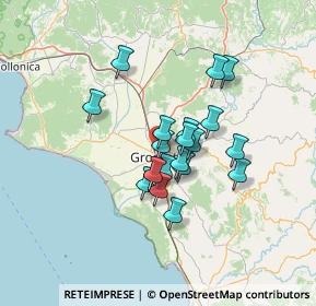 Mappa Via Pola, 58100 Grosseto GR, Italia (10.2785)