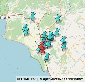 Mappa V.le delle Pace, 58100 Grosseto GR, Italia (10.0165)