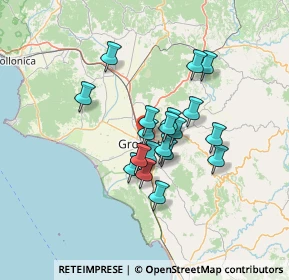 Mappa V.le delle Pace, 58100 Grosseto GR, Italia (10.2095)
