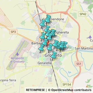 Mappa Via Isarco, 58100 Grosseto GR, Italia (1.10947)
