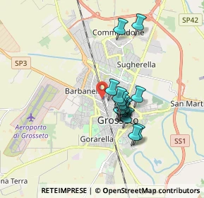 Mappa Via Isarco, 58100 Grosseto GR, Italia (1.35125)