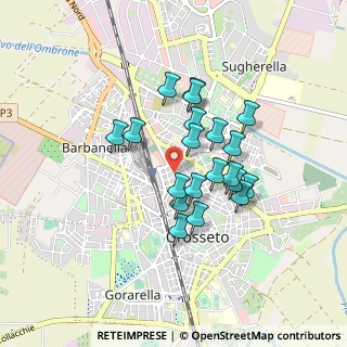 Mappa Via Merano, 58100 Grosseto GR, Italia (0.717)