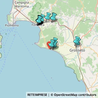 Mappa Via John Fitzgerald Kennedy, 58043 Castiglione della Pescaia GR, Italia (15.052)