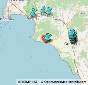 Mappa Via John Fitzgerald Kennedy, 58043 Castiglione della Pescaia GR, Italia (17.321)