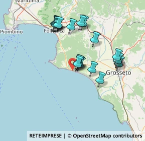 Mappa Via John Fitzgerald Kennedy, 58043 Castiglione della Pescaia GR, Italia (14.3185)