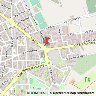 Mappa Via Santerno, 27, 58100 Grosseto, Grosseto (Toscana)