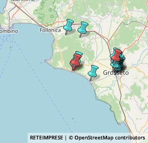 Mappa Via Sardegna, 58043 Castiglione della Pescaia GR, Italia (14.6695)