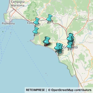 Mappa Via Sardegna, 58043 Castiglione della Pescaia GR, Italia (12.011)