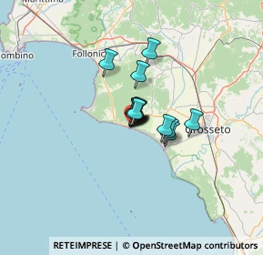 Mappa Via Ambrogio Fogar, 58043 Castiglione della Pescaia GR, Italia (5.88643)