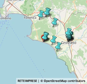 Mappa Via Ambrogio Fogar, 58043 Castiglione della Pescaia GR, Italia (13.4375)