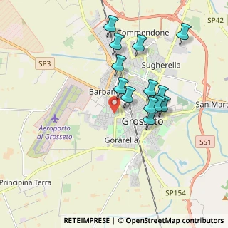 Mappa Via Cere, 58100 Grosseto GR, Italia (1.76923)