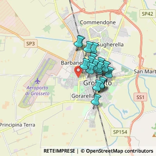 Mappa Via Cere, 58100 Grosseto GR, Italia (1.233)