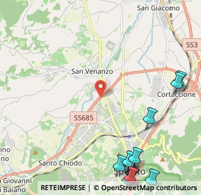 Mappa Tre Valli Umbre, 06049 Spoleto PG, Italia (3.32833)