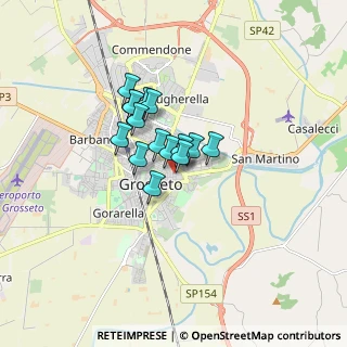 Mappa Grosseto, 58100 Roselle , Italia (1.07467)
