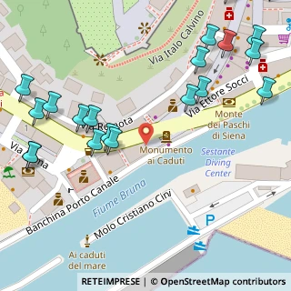 Mappa Via Porto Canale, 58043 Castiglione della Pescaia GR, Italia (0.0985)