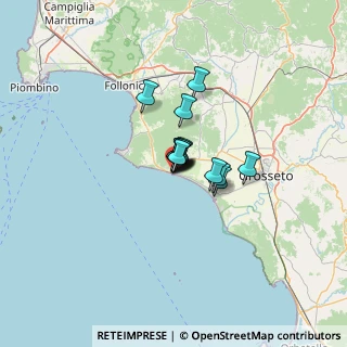 Mappa Via Remota, 58043 Castiglione della Pescaia GR, Italia (5.90429)