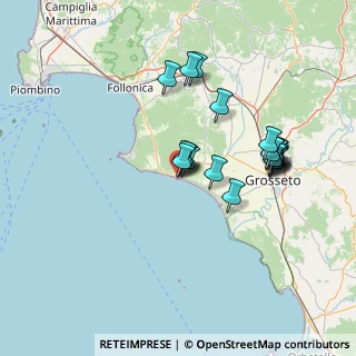 Mappa Corso della Libertà, 58043 Castiglione della Pescaia GR, Italia (13.543)