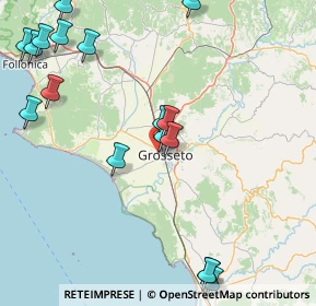 Mappa Via Roccastrada, 58100 Grosseto GR, Italia (21.99412)