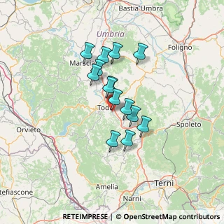 Mappa Via Del Cimitero, 06059 Todi PG, Italia (10.47)