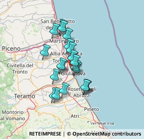 Mappa Via Dè Bartolomei, 64021 Giulianova TE, Italia (10.3325)