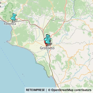 Mappa Piazza Guglielmo Marconi, 58100 Grosseto GR, Italia (54.45)