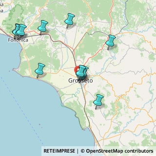Mappa Via Giacomo Zanella, 58100 Grosseto GR, Italia (18.74692)
