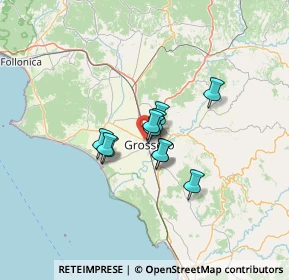 Mappa Via Giacomo Zanella, 58100 Grosseto GR, Italia (7.90273)