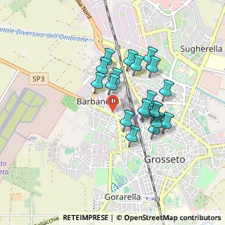 Mappa Via Giacomo Zanella, 58100 Grosseto GR, Italia (0.7685)
