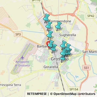Mappa Via Giacomo Zanella, 58100 Grosseto GR, Italia (1.40917)