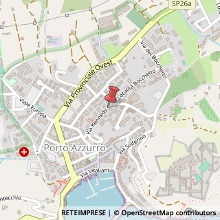 Mappa Via John Fitzgerald Kennedy, 54, 57036 Porto Azzurro, Livorno (Toscana)