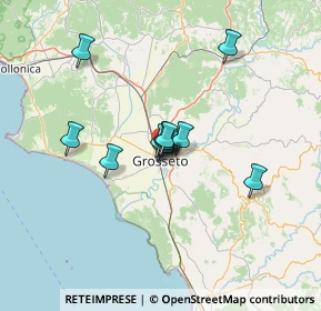 Mappa V.le della Pace, 58100 Grosseto GR, Italia (8.89167)