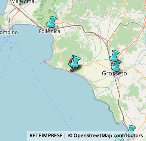 Mappa Via Orsa Minore, 58043 Castiglione della Pescaia GR, Italia (25.0725)