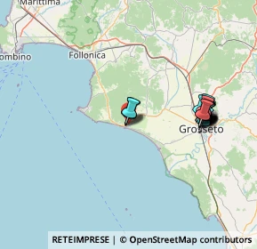 Mappa Via Orsa Minore, 58043 Castiglione della Pescaia GR, Italia (15.5225)