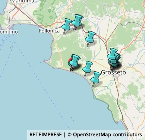 Mappa Via Orsa Minore, 58043 Castiglione della Pescaia GR, Italia (13.018)
