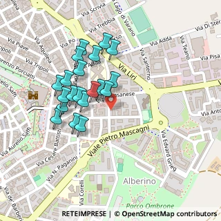 Mappa Via Alessandro Scarlatti, 58100 Grosseto GR, Italia (0.214)