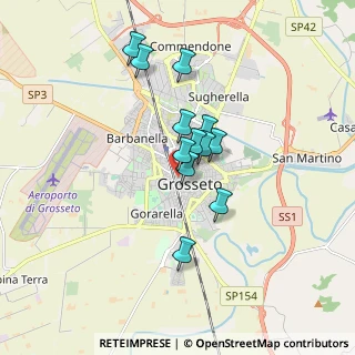 Mappa Viale Alessandro Manetti, 58100 Grosseto GR, Italia (1.33417)