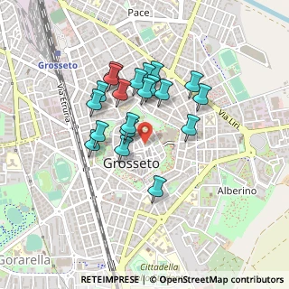Mappa Via Garibaldi, 58100 Grosseto GR, Italia (0.3785)