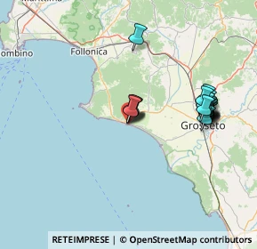 Mappa Via del Maestrale, 58043 Castiglione della Pescaia GR, Italia (14.93)