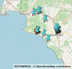 Mappa Via del Maestrale, 58043 Castiglione della Pescaia GR, Italia (13.418)