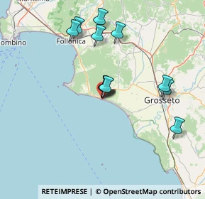 Mappa Via del Maestrale, 58043 Castiglione della Pescaia GR, Italia (13.55583)