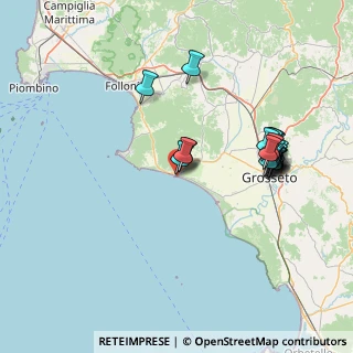 Mappa Via del Maestrale, 58043 Castiglione della Pescaia GR, Italia (15.657)