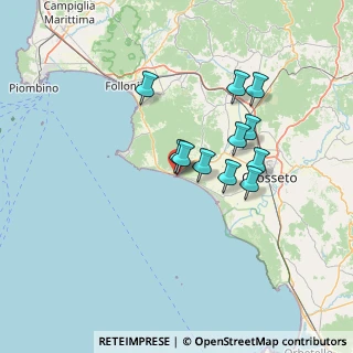 Mappa Via del Maestrale, 58043 Castiglione della Pescaia GR, Italia (11.57273)