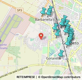 Mappa Via Civitella Paganico, 58100 Grosseto GR, Italia (1.2365)