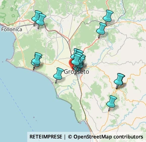 Mappa Via Civitella Paganico, 58100 Grosseto GR, Italia (12.12833)