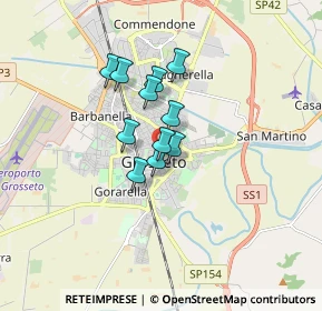 Mappa Strada Corsini, 58100 Grosseto GR, Italia (1.12455)